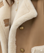 Krem Kürk Detaylı Camel Shearling Ceket (Camel)